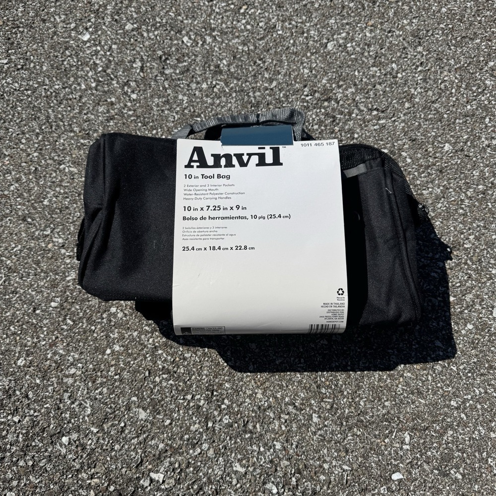 (3 Pack) NEW Anvil Tool Bags 10" 2 Exterior, 3 Interior Pockets Construction